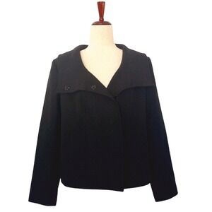 Dana Buchman Eclectic Mix Black Tie Lightweight Jacket‎ Size Large